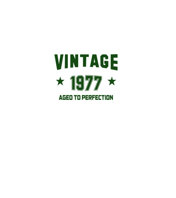 Vintage - 1977 model alb pe tricou