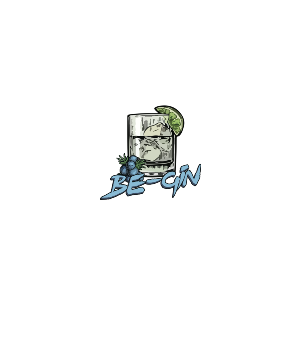 Let the fun be gin model negru pe tricou