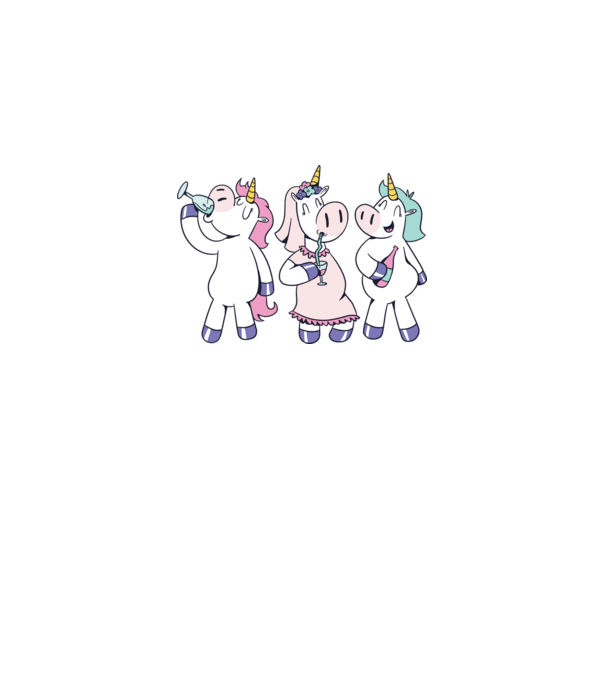 unicorn Bachelorette model alb pe tricou