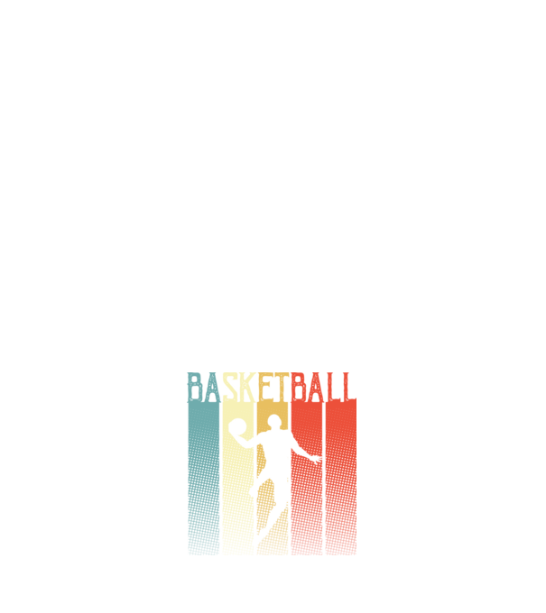 basketball vintage model alb pe tricou