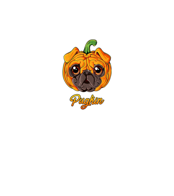 Pugkin model negru pe tricou
