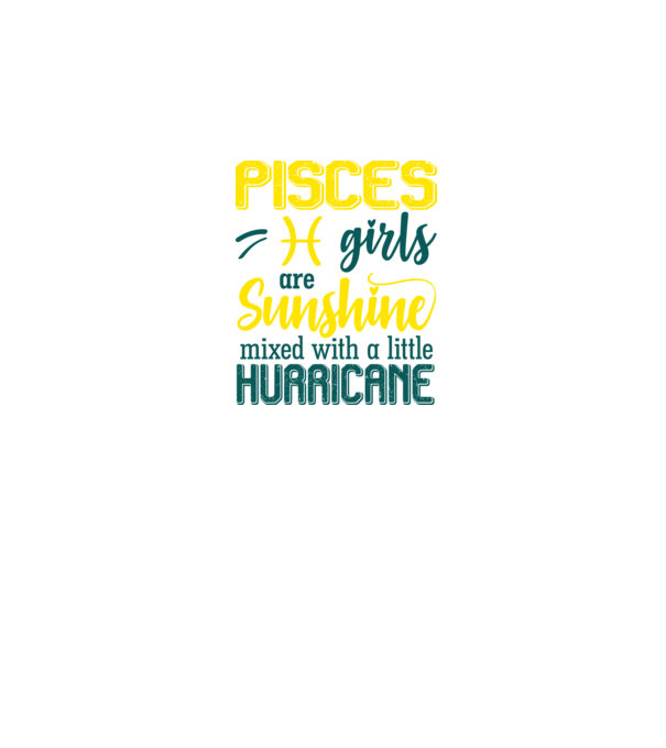 Sunshine with Hurricane PISCES model negru pe tricou