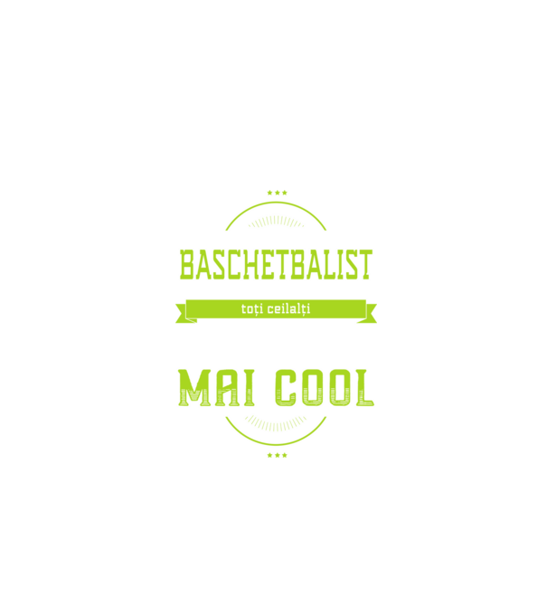 Sunt baschetbalist, la fel ca toți ceilalți, dar mult mai cool model negru pe tricou