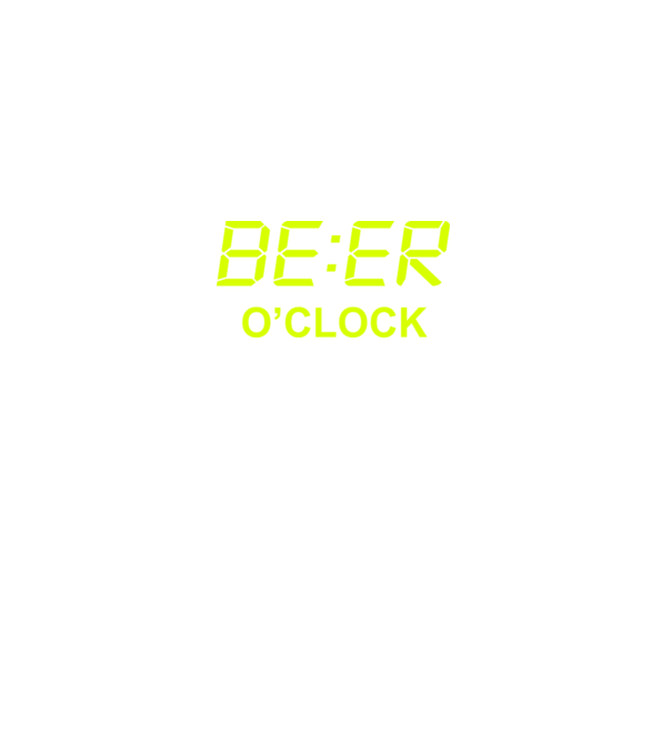 'Beer o'' clock' model negru pe tricou
