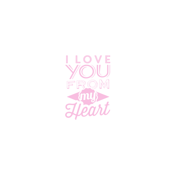 love you from model negru pe tricou