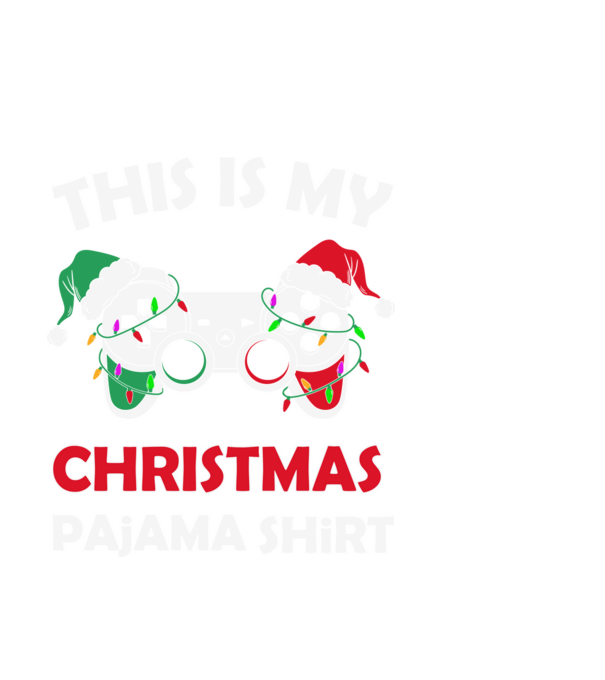This is my christmas pajama model negru pe tricou