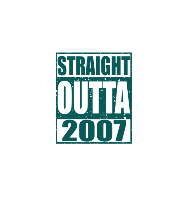 Straight Outta - 2007 model nisipiu pe tricou