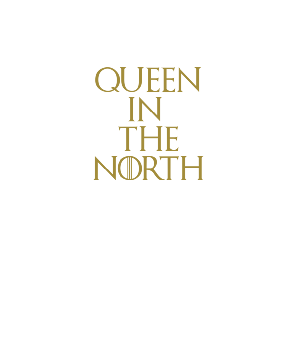 Queen in the North model gri închis pe tricou
