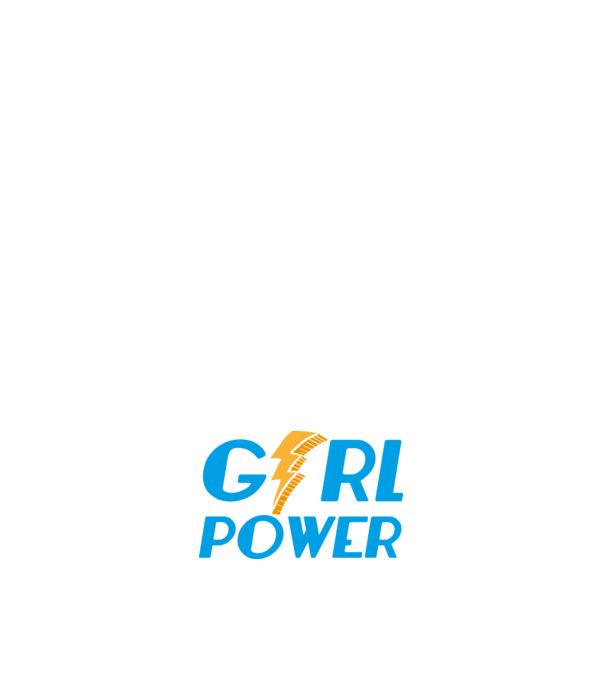 GirlPower model negru pe tricou