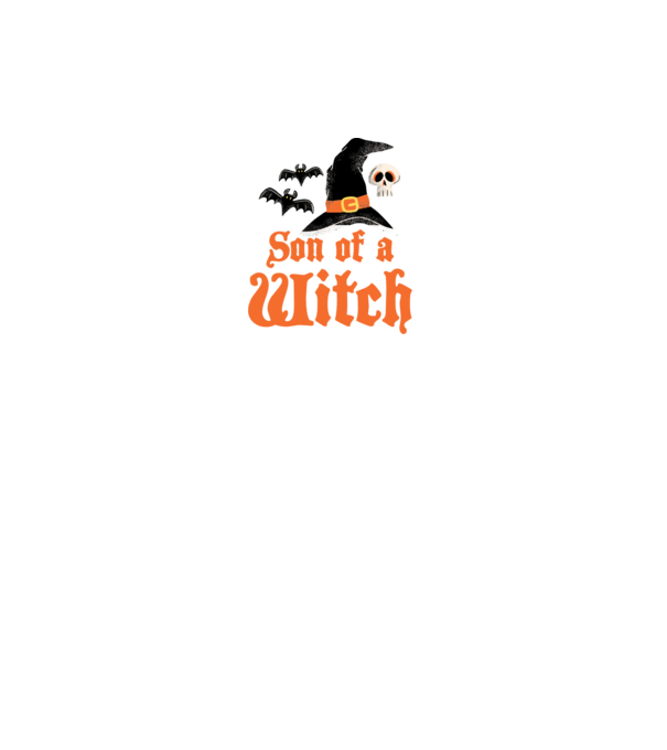 Son of a witch model alb pe tricou
