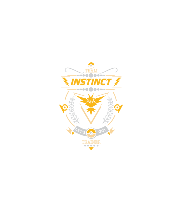 Instinct team model negru pe tricou