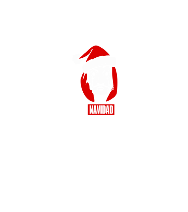 feliz navidad merry christmas money heist model negru pe tricou