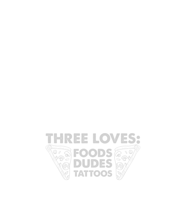 Three loves model albastru închis pe tricou