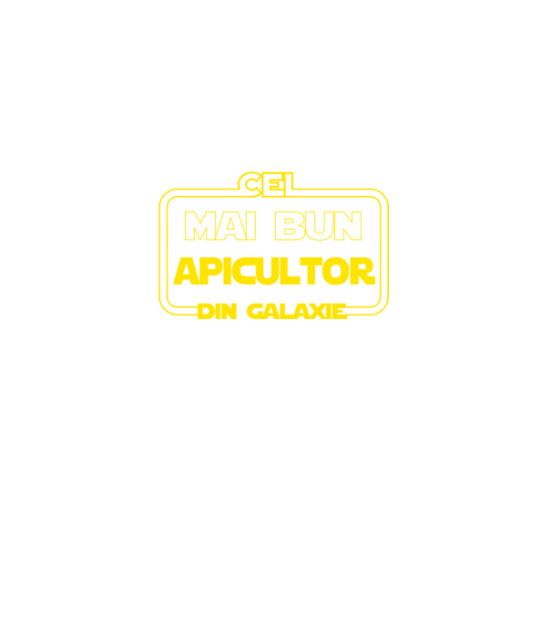 Cel mai bun apicultor din galaxie model negru pe tricou