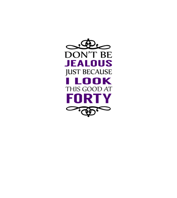 'Don''t be jealous - 40' model galben neon pe tricou