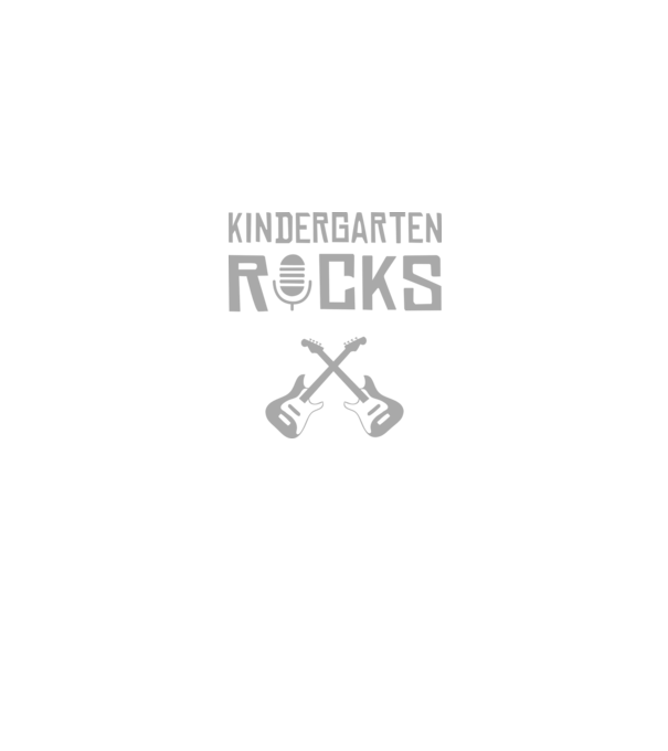 Kindergarten rocks model negru pe tricou