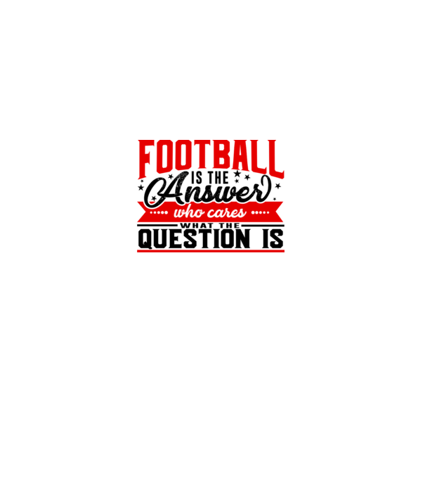 Sport is the answer FOTBALIST model alb pe tricou