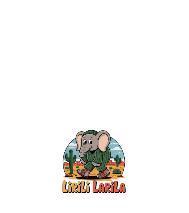 Lirili Larila model albastru închis pe tricou