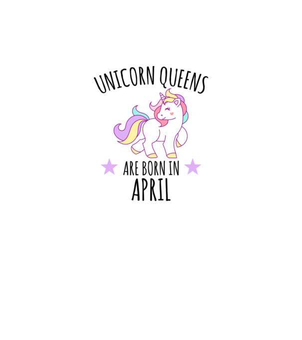 Unicorn queens are born in - April model galben neon pe tricou