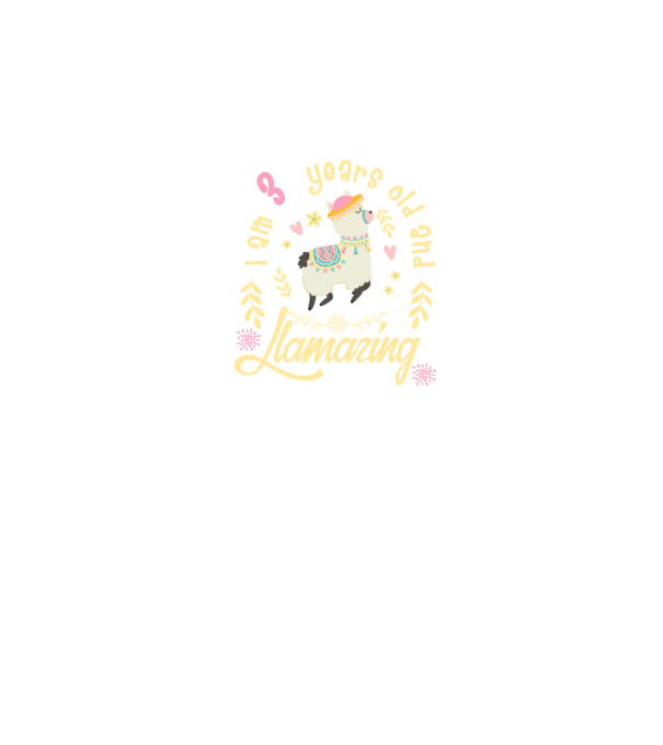 Birthday Llamazing 3 years old model negru pe tricou
