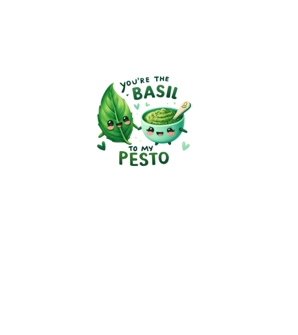 Basil to my Pesto model roz deschis pe tricou