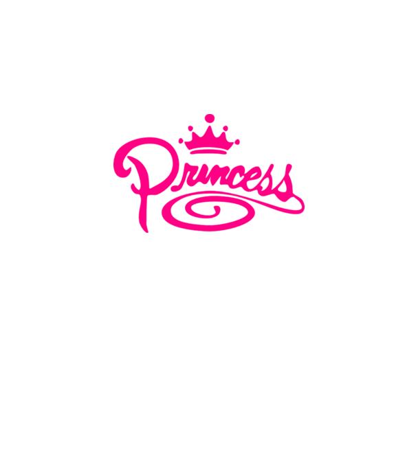 Princess model alb pe tricou