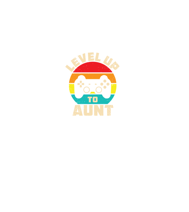 Level Up Aunt model negru pe tricou