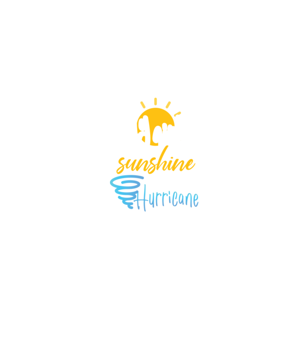 July Girls are Sunshine mixed with a little Hurricane model negru pe tricou