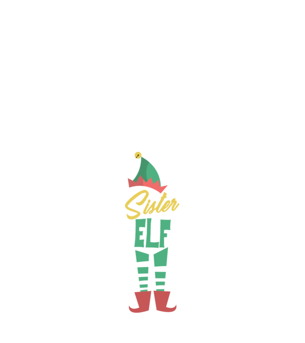 Elf family sister model negru pe tricou