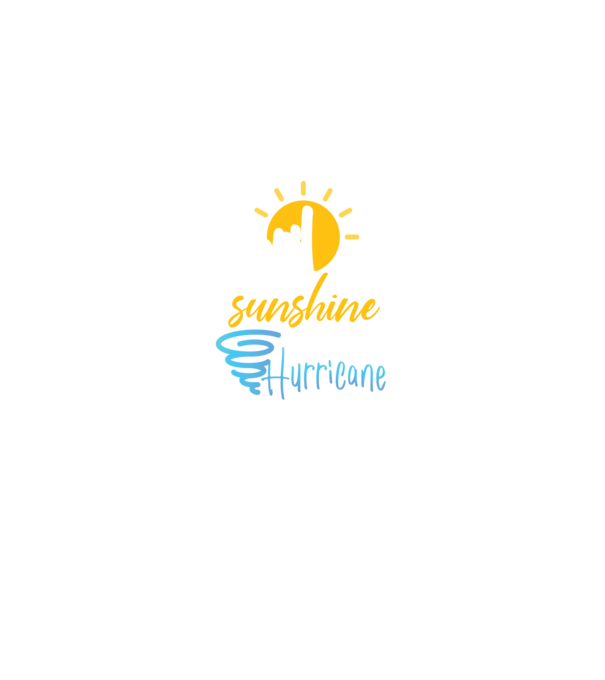 April Girls are Sunshine mixed with a little Hurricane model negru pe tricou