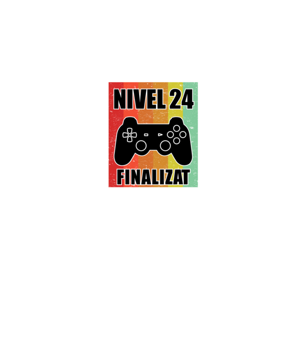 Nivel 24 finalizat model negru pe tricou