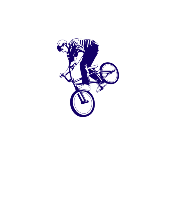 BMX stunt model roz neon pe tricou