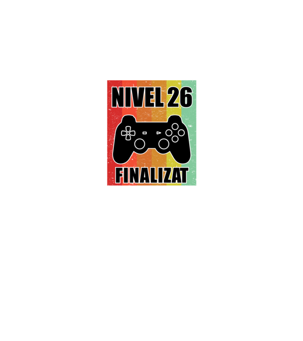 Nivel 26 finalizat model negru pe tricou