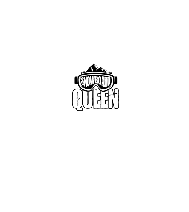 snowboard queen 01 model negru pe tricou