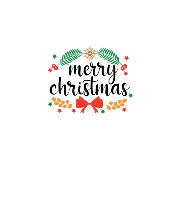 Merry christmas model alb pe tricou