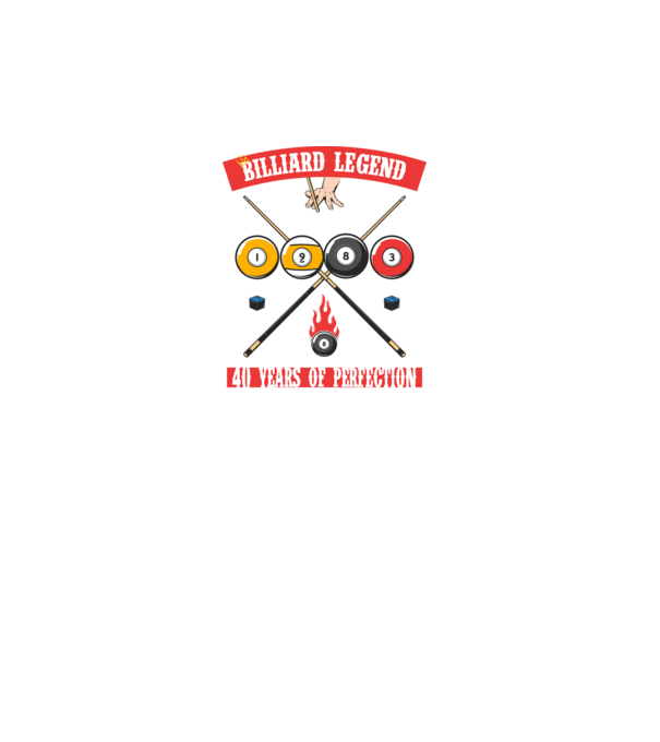 Billiard legend born in 1983 model turcoaz pe tricou