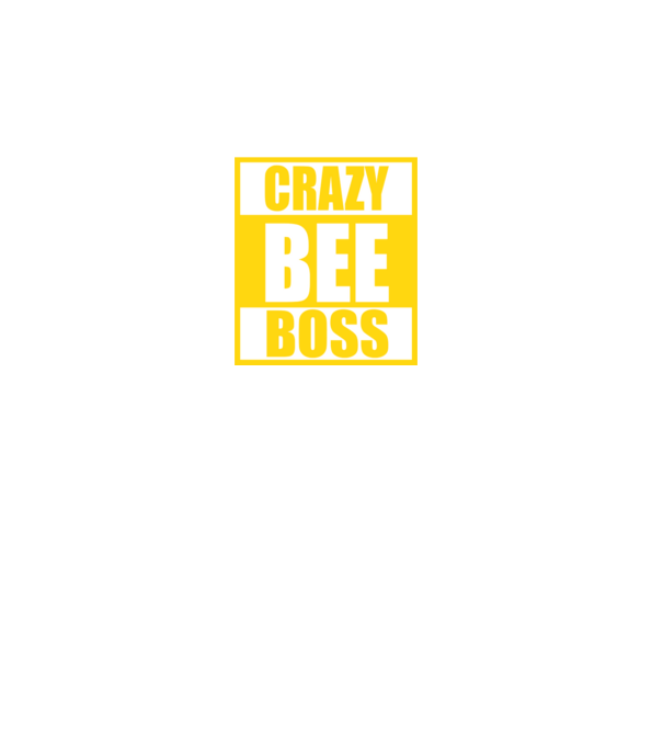 Crazy bee boss model gri pe tricou