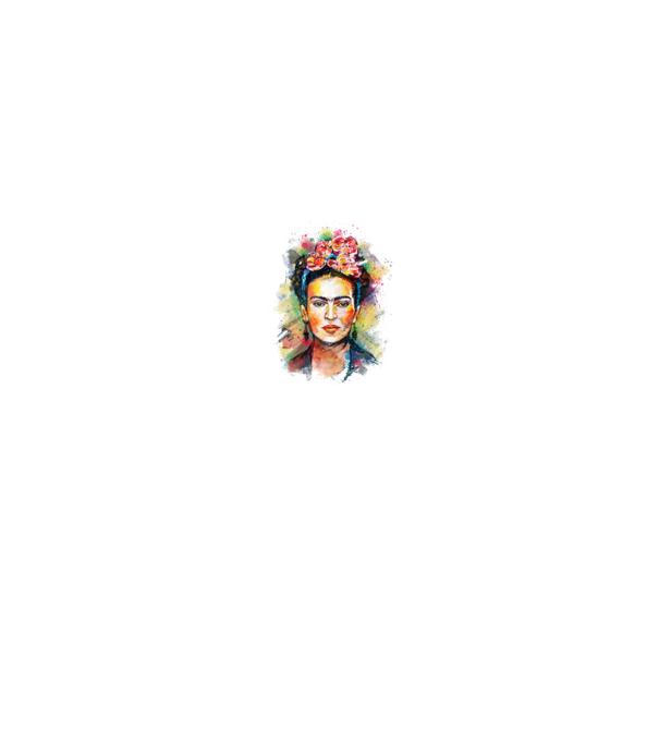 Frida Kahlo model alb/roșu pe tricou