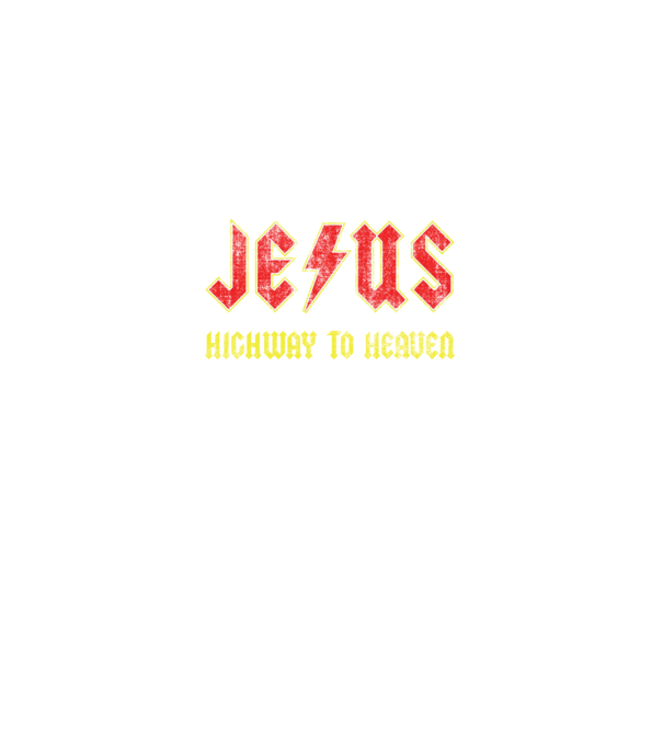 JESUS HIGHWAY TO HEAVEN model negru pe tricou