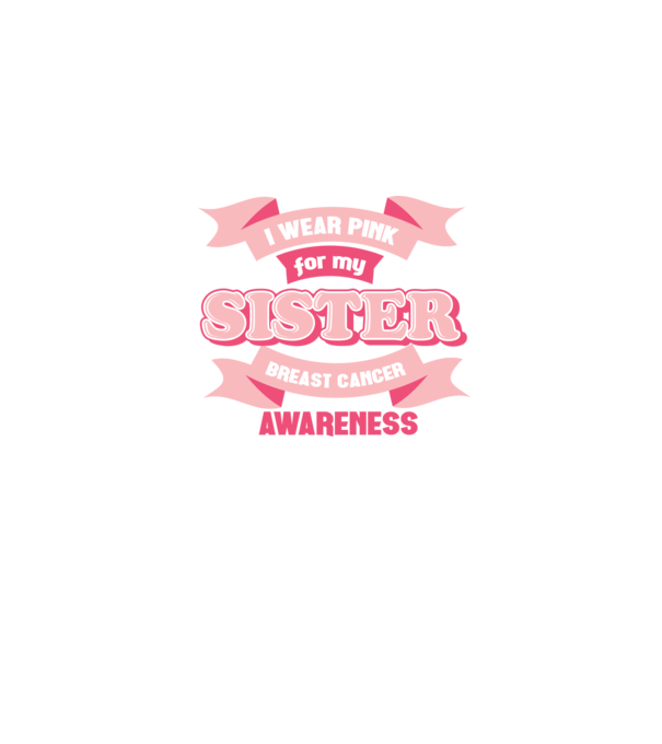 I wear pink for my sister model albastru jeanși pe tricou