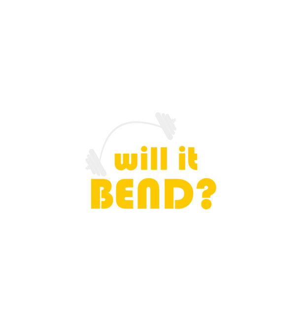 Will it bend model negru pe tricou