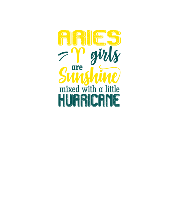 Sunshine with Hurricane ARIES model negru pe tricou