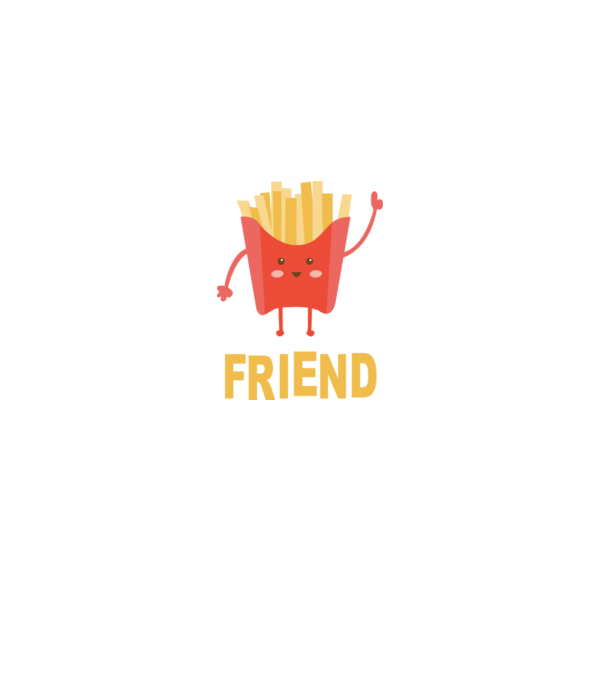 Friends cartofi model alb pe tricou