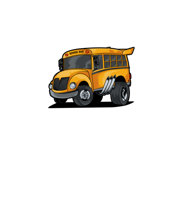 Autobuze model alb pe tricou
