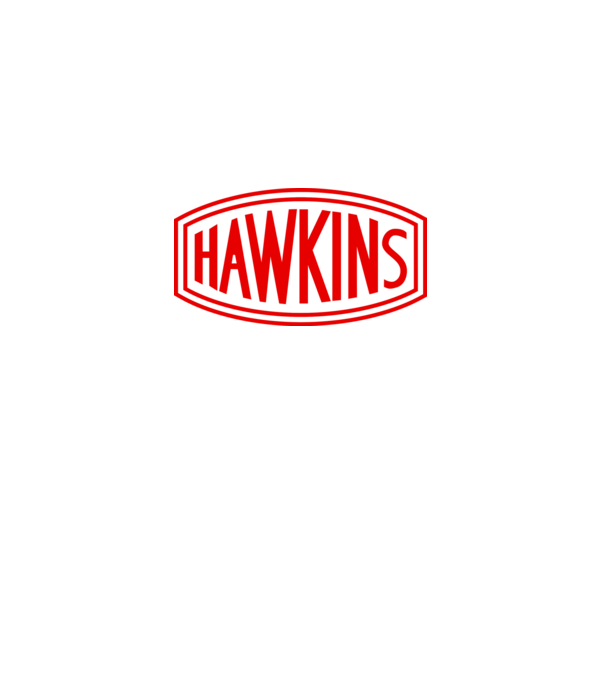 hawkins stranger things model negru pe tricou
