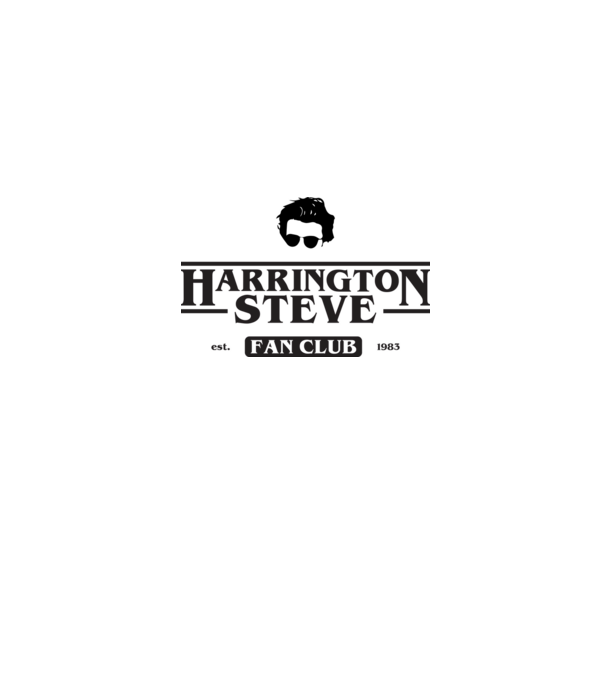 steve harrington fan club model gri pe tricou