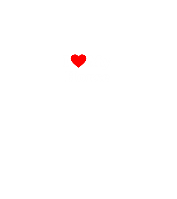 i ove my horse model gri pe tricou