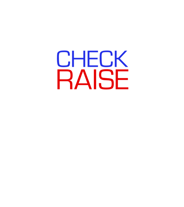 Check Raise model negru pe tricou