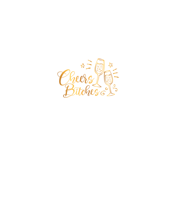 Cheers Bitches model negru pe tricou