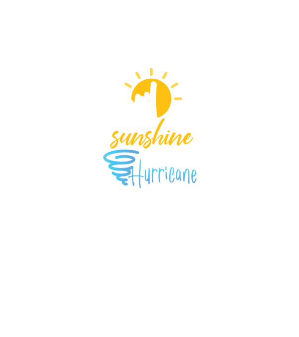 April Girls are Sunshine mixed with a little Hurricane model negru pe tricou